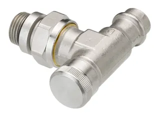Danfoss Rücklaufverschraubung RLV 15mm Eck, 003L1825 Pressfit