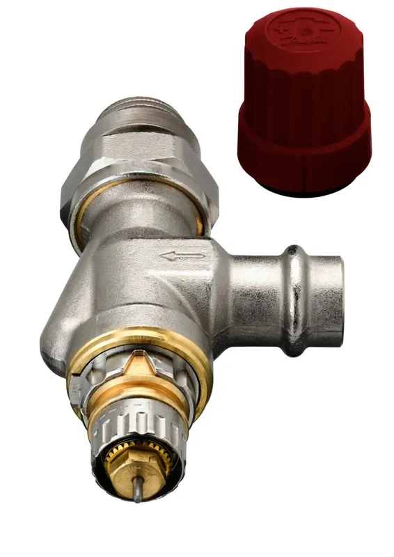Danfoss Ventilgehäuse m. Pressfitanschl. RA-N 15 R1/2" 15mm axial, Nr. 013G3239