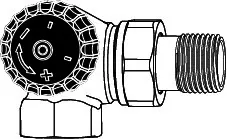 Heimeier TV-Unterteil Winkel- eckform 3/8"links, 2341-01.000 – Bild 3