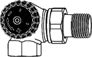 Heimeier TV-Unterteil Winkel- eckform 3/8"links, 2341-01.000 – Bild 4
