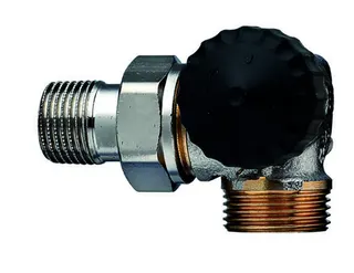 Heimeier TV-Unterteil 1/2" Winkeleckform rechts Schwerkraft, 3/4" AG, 2342-02.000
