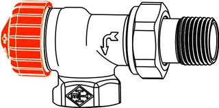 Heimeier Thermostat-Ventilunterteil Eclipse,umgek.Flußrichtung,Eck,DN15 – Bild 4
