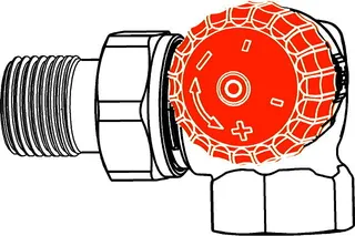 Heimeier Thermostat-Ventilunterteil Eclipse,Winkeleck/rechts,DN10 – Bild 3