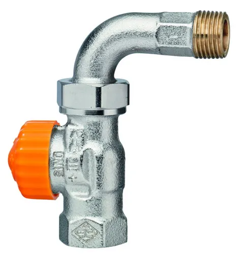 Heimeier Thermostat-Ventilunterteil Eclipse,Dg m.Bogenverschr.,DN15