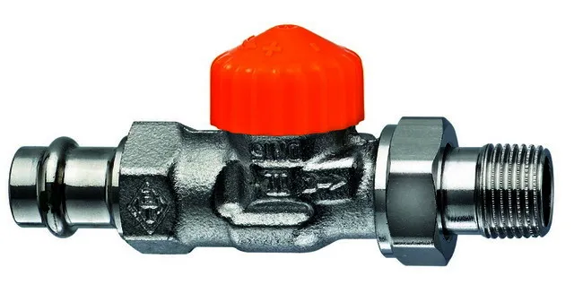 Heimeier Thermostat-Ventilunterteil Eclipse,Dg,DN15,Viega Press 15mm