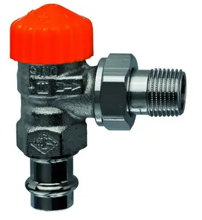 Heimeier Thermostat-Ventilunterteil Eclipse,Eck,DN15,Viega Press 15mm – Bild 2