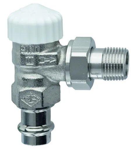Heimeier Thermostat-Ventilunterteil V-exact II DN 15 eck(1/2"),Press 15mm