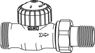 Heimeier Thermostat-Ventilunterteil V-exact II DN 15 dg(1/2"),mit AG 3/4" – Bild 2