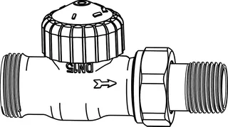 Heimeier Thermostat-Ventilunterteil V-exact II DN 15 dg(1/2"),mit AG 3/4" – Bild 3
