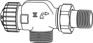 Heimeier Thermostat-Ventilunterteil V-exact II DN 15 (1/2"),axial m. AG – Bild 3