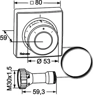 Heimeier Ferneinstellelem. F 10,00 m 2810-00.500 – Bild 5
