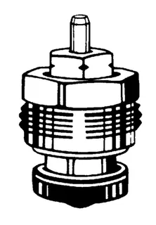 Heimeier Ersatz-Oberteil Schwerkraft 1/2", 2241-02.299
