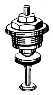 Heimeier Thermostat-Oberteil für Einrohrventil, Nr. 3831-02.299