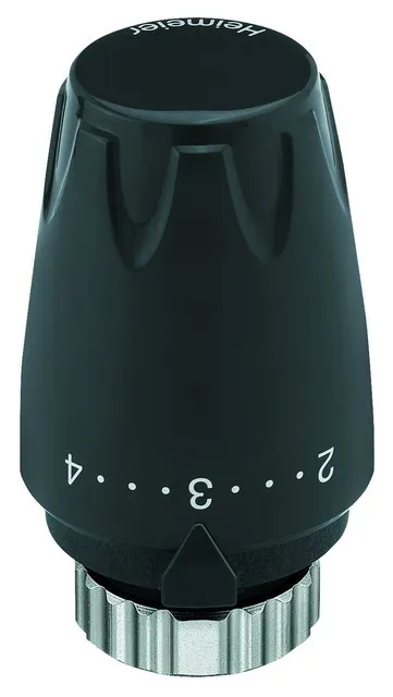 Heimeier Thermostatkopf DX mit eingeb. Fühler schwarz, 6700-00.507