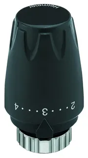 Heimeier Thermostatkopf DX mit eingeb. Fühler schwarz, 6700-00.507