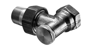 SCHELL Heizkörperverschr., Eckform absperrbar, 10bar, 3/8",mattnickel – Bild 2