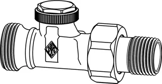 Heimeier Regutec Verschraubung 1/2" Dg mit AG 3/4", 0366-02.000 – Bild 3