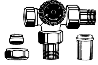Heimeier Thermostat-Dreiwegeventil DN 15 (1/2") rechts, Nr. 4150-02.000 – Bild 2