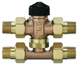 Heimeier Dreiwege-Mischventil DN 15 1/2" o.Voreinstellung, m.T-Stück, 4172-02.000