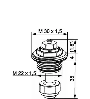 Heimeier Thermostat-Oberteil für Ventil- heizkörper, M22 x 1,5 Nr. 4316-02.300 – Bild 5