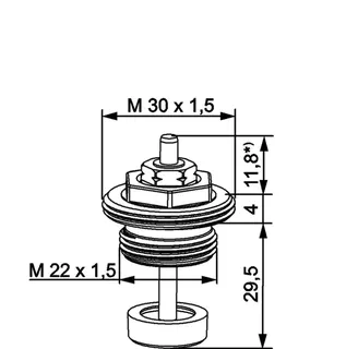 Heimeier Thermostat-Oberteil für Ventil- heizkörper, M22 x 1,5 Nr. 4321-03.300 – Bild 5