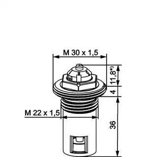 Heimeier Thermostat-Oberteil für Ventil- heizkörper, M22 x 1,5 Nr. 4326-03.300 – Bild 5