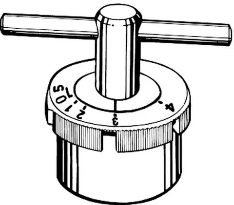 Heimeier Skalenschlüssel für Vorein- stellung, Nr. 4316-00.257