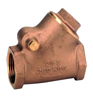 Muffen-Rückschlagklappe rot gelb 3/4"