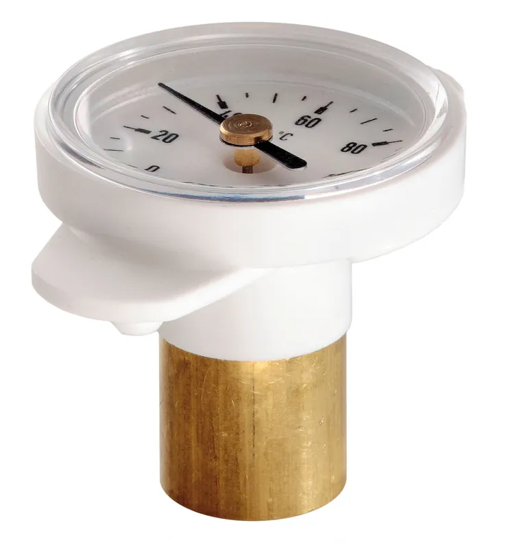 Bimetall-Thermometer mit Clip zu Pumpenkugelhahn, Nr. 1480