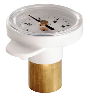 Bimetall-Thermometer mit Clip zu Pumpenkugelhahn, Nr. 1480