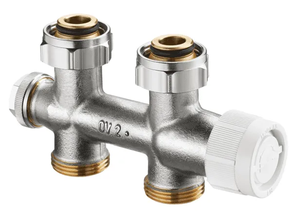 Oventrop Multiblock T Durchgang für Anschluss an Heizkörper mit AG 3/4", Nr. 1184013