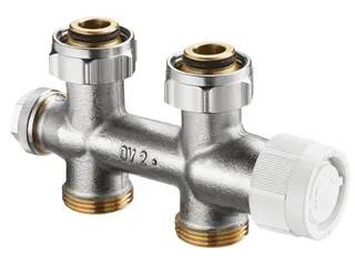 Oventrop Multiblock T Durchgang für Anschluss an Heizkörper mit AG 3/4", Nr. 1184013