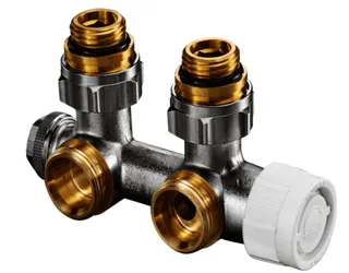 Oventrop Multiblock T Eckform für Anschluss an Heizkörper mit IG 1/2", Nr. 1184084 – Bild 2