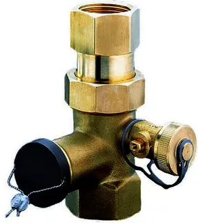 Oventrop Messing-Kappenventil 3/4"x3/4", 108 90 06