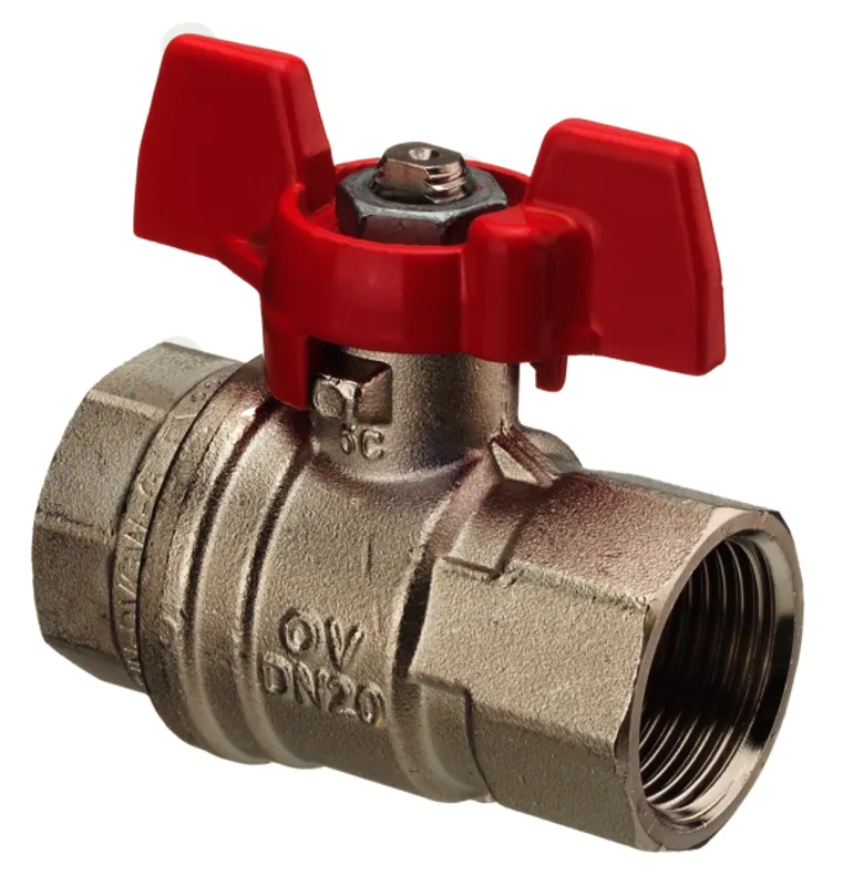 Oventrop Messing-Kugelhahn mit Flügelgriff 3/8", 107 61 03
