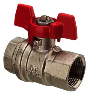 Oventrop Messing-Kugelhahn mit Flügelgriff 3/8", 107 61 03