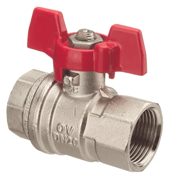 Oventrop Messing-Kugelhahn mit Flügelgriff 3/4", 107 61 06