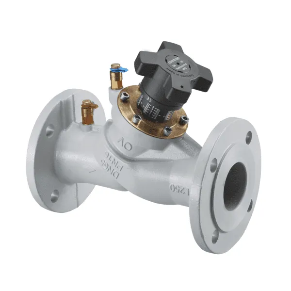 Oventrop Strangreg.Vent.Hydrocontrol VFC DN65,PN16,Flansch/DIN,2Meßvent.,GG25