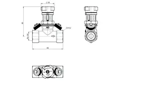 Oventrop Hycocon VTZ Strangreguliervent. Messing DN 20 3/4", Nr. 1061706 – Bild 3