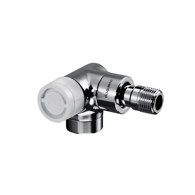OVENTROP Thermostatventil "Baureihe E" DN15, Winkel-Eck links, Edelstahl-Design
