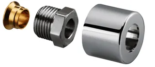 Oventrop Klemmringverschr.-Set 1/2"x15mm verchromt, 116 90 93