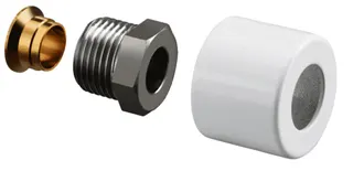 Oventrop Klemmringverschr.-Set 1/2"x15mm weiß, 116 91 93 – Bild 2