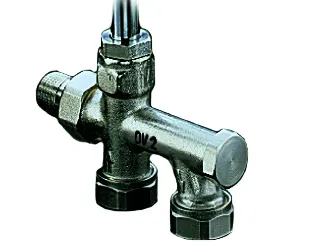 Oventrop Zweirohr-Anschlussstück "Duo" Absperrung,G3/4"AG,Abstand 50mm,1013361 – Bild 2