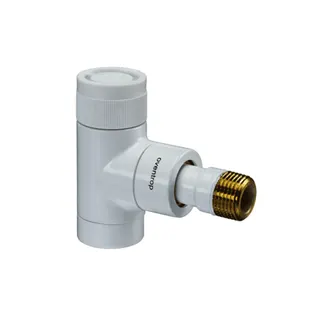 Oventrop TV-Unterteil Baureihe E 1/2" Eck weiß M 30x1,5, Nr. 116 30 62 – Bild 2