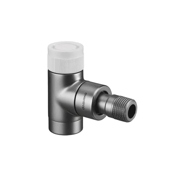 Oventrop Eckventil Baureihe E DN 15 1/2" Edelstahl-Design M 30x1,5, 1163082