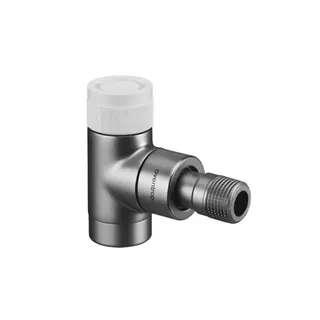 Oventrop Eckventil Baureihe E DN 15 1/2" Edelstahl-Design M 30x1,5, 1163082