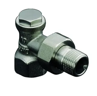 OVENTROP-Heizkörper-Verschraubung "Combi 3" DN10 3/8", PN10,Eck, Rg/Ms, vern., 1090361