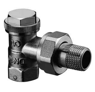 OVENTROP-Heizkörper-Verschraubung "Combi 3" DN10 3/8", PN10,Eck, Rg/Ms, vern., 1090361 – Bild 2