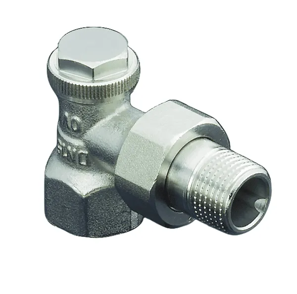 OVENTROP-Heizkörper-Verschraubung "Combi 3" DN15 1/2", PN10,Eck, Rg/Ms, vern., 1090362