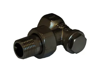 OVENTROP-Heizkörper-Verschraubung "Combi 3" DN15 1/2", PN10,Eck, Rg/Ms, vern., 1090362 – Bild 2